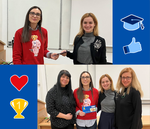 Наградените студенти от Нов Български Университет